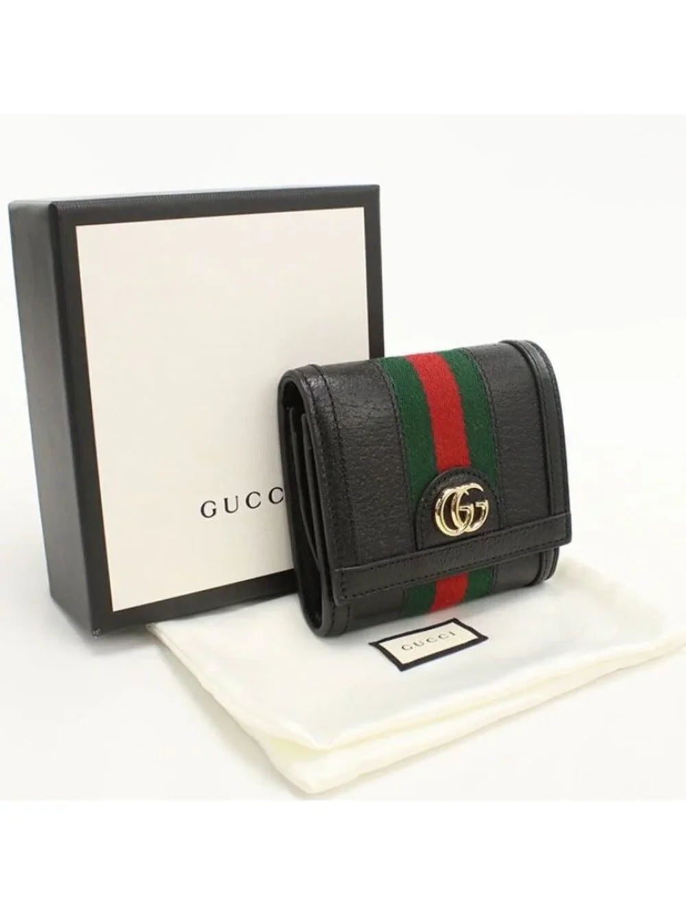 Gucci Compact Wallet Ophidia Bifold Leather